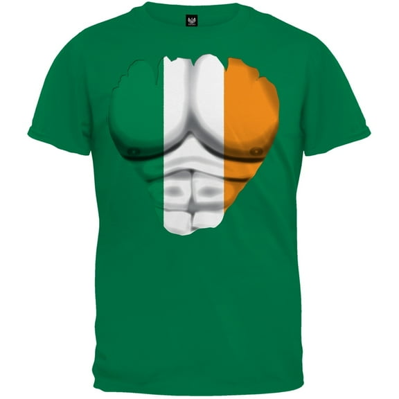 Irish Flag Chest T-Shirt - Large