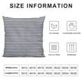 thumbnail image 6 of Acheng Decorative Pillow Covers Farmhouse Stripe Pillows Covers Navy Blue Pillow Covers with Pom Pom for Home Decor Set of 2 White, 6 of 6