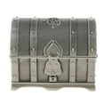 thumbnail image 2 of Vintage Metal Treasure Chest Trinket Jewelry Box for Women Antique pewter, 2 of 6
