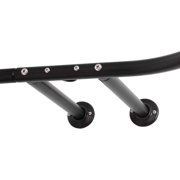 Utopia Alley Rustproof Wall Mounted Hoop Shower Rod for Clawfoot Tub, Black