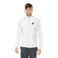 thumbnail image 4 of Yin-Yang - Purple - Unisex Quarter-Zip Pullover, 4 of 4