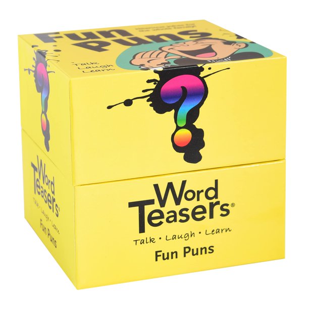 ? Word Teasers Fun Puns - Tarjetas de broma divertidas y divertidas para niños y adultos - Un juego de cartas lleno de chistes cursis - Juego de palabras con acertijos - 150 tarjetas de broma para adu