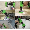 thumbnail image 4 of Brush Set Attachment Kit Pack of 5- All Purpose Power Scrubber Cleaning Set for Grout, Tiles, Sinks,(Green) (Drill Not Included), 4 of 5