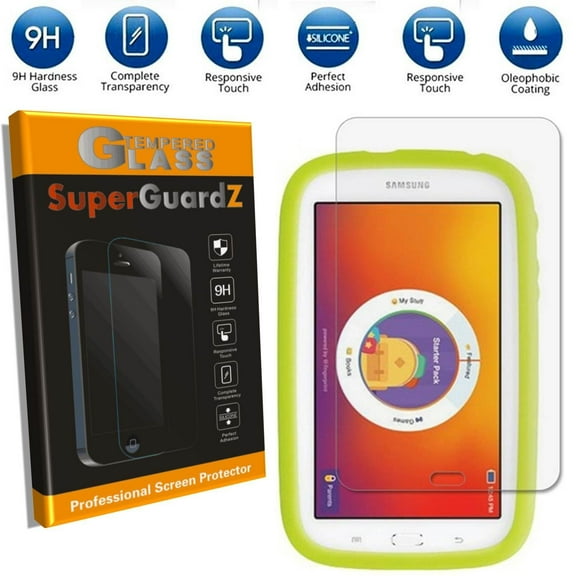 [2-Pack] For Samsung Galaxy Tab E Lite 7" Kids / Tab E Lite 7" - SuperGuardZ Tempered Glass Screen Protector, 9H, Anti-Scratch, Anti-Bubble, Anti-Fingerprint