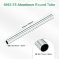 thumbnail image 3 of Tubo redondo de aluminio 6063 de 250 mm, 18 mm ID 20 mm OD, 1 paquete, tubería de aluminio sin costura para manualidades DIY [0.71x0.79x9.8IN], 3 of 7