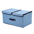 thumbnail image 1 of Binwennn under Bed for Storage Storage Storage With Double Lids Foldable Linen Fabric Storage Boxes With Lids Collapsible Closet Organizer Containers With Cover For Home Bedroom Roll, 1 of 3
