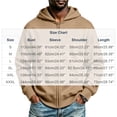 thumbnail image 4 of MXALUOB Full Zip Hoodies for Men Solid Color Classic Fit Sweatshirt Long Sleeve Drawstring Outerwear Fall Winter Daily Casual Wear, 4 of 7