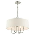 thumbnail image 3 of 49804-91 Livex Lighting Blossom - 4 Light Pendant in New Traditional Style - 18 Inches wide by 13.63 Inches high-Brushed Nickel Finish    -Traditional, 3 of 9