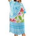 thumbnail image 4 of HELLHERO Tropical Hibiscus Long Kimono Swimsuit Cover Up Cardigan High Quality Fabrics Breathable Bathing Suit Cover Up, 4 of 6