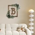 thumbnail image 1 of BKER Wooden Alphabet Wreath For Wall Home Living Room Bedroom Decorative Letter Sign With Hook And Rope For DIY Word Display, 1 of 4
