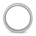 thumbnail image 5 of Auriga Fine Jewelry Titanium Grooved 6mm Band for Men Size 6.5, 5 of 6