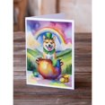 thumbnail image 2 of Norwegian Buhund St Patrick's Day Greeting Cards Pack of 8 7 in x 5 in, 2 of 3