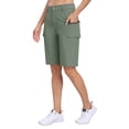 thumbnail image 6 of YIRUIYA Women's 10-Inch Outdoor Quick-Dry Sports Cargo Shorts, 6 of 7