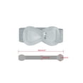 thumbnail image 3 of INSPIRE CHIC Interlock Buckle 8-shaped Faux Leather Elastic Belt Cinch Waistband for Lady Fit Waist Girth:25"/63.5cm-37"/94cm Metallic Silver, 3 of 6