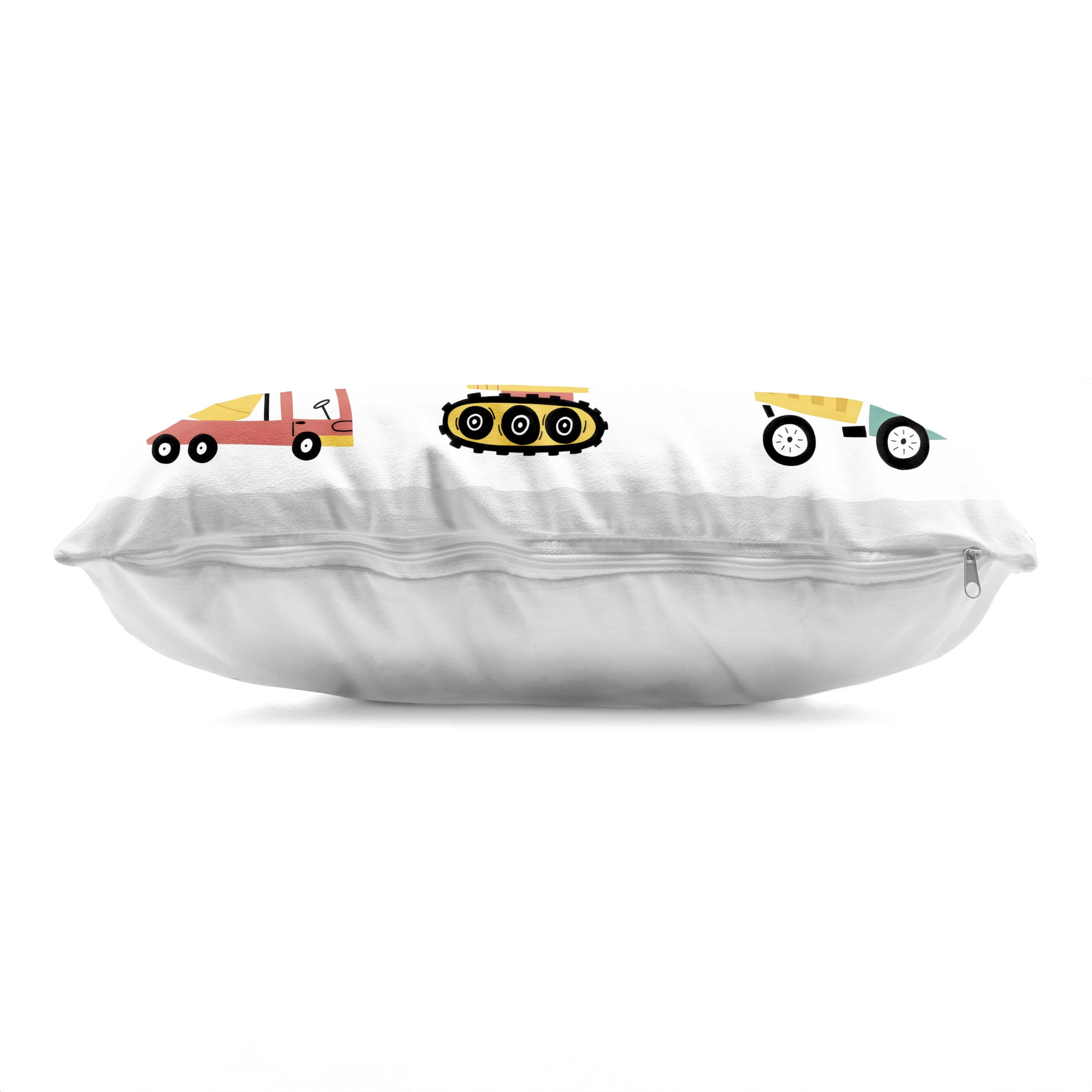 Stupell Industries Beep Construction Vehicles Decorative Printed Throw Pillow, design by Creative Studio