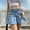 Light blue, variant on Riforla Women Skirts High Waist Pleated Skirts Zipper Mini Skirts Streetwear Skir Skirts for Women Blue L