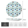 thumbnail image 2 of Wukai Turtle Print Decorative Plate for Display,Bone China Decorative Plate, Ceramic Dinner Plate with Stand, Vertical Ceramic Plate-7in, 2 of 6