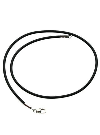1.5mm Black Round Leather Cord Necklace With Silver Lobster Clasp 13, 14,  15, 16, 18, 20, 22, 24, 27, 30 One or Set of Five 