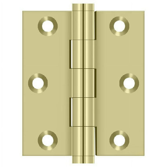 DSB3025U3-UNL 3" x 2-1/2" Screen Door Hinge; Unlacquered Bright Brass Finish