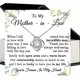 thumbnail image 3 of Mother In Law Necklace From Daughter, Silver Pendant Jewelry Gift For Birthday, Wedding, Meaningful Keepsake, 3 of 5