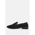 thumbnail image 4 of OLIWIA Black Classic Suede Loafers, 4 of 6