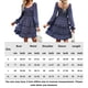 thumbnail image 2 of Vestido De Mujer Mini vestido de fiesta con estampado floral de manga larga para mujer Slim Fit Casual Streetwear Suit Ygjytge Púrpura L para Mujer, 2 of 6