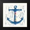thumbnail image 2 of Prahl, Courtney 12x12 Black Modern Framed Museum Art Print Titled - Nautical Collage III, 2 of 5