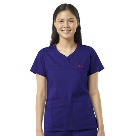 

WonderWink WonderFLEX 6208-Patience Curved Notch Neck Top