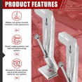 thumbnail image 4 of 50-Pack Hidden Gutter Hangers 5 Inch with Pres - Inserted Quick Screw Gutter Clips - Gutter Hangers for 5 Inch K Style, 4 of 7