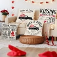 thumbnail image 1 of Wzzjkit Home Decor 4PC Valentine's Day for Girlfriend Pillow Cushion Home Printing Pillow Set Sofa Bedside, 1 of 6