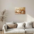 thumbnail image 3 of ZHONGYUTONG Pumpkin Wall Art Autumn Canvas Fall Harvest Theme Pictures Fall Leaf Painting for Thanksgiving Wall Decor Framed (20.00" x 30.00"), 3 of 5