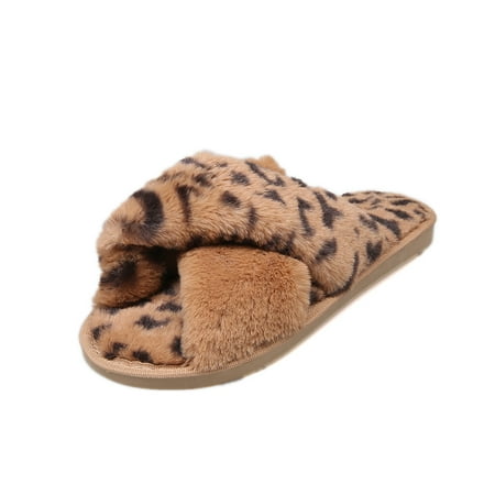 

Haute Edition Women s Cozy Soft Plush Cross Strap House Slippers with Non Slip Soles