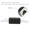 thumbnail image 2 of 5 Pcs Câble Ethernet en Ligne Blindé RJ45 Coupleur Femelle à Femelle (Noir), 2 of 4
