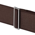 thumbnail image 4 of Buyless Fashion Satin Twill Formal Mens 2 Pack Suspenders - 48" Adjustable 6 Clip Y Back - 1 1/4" Leather End - 5143-2-Brown, 4 of 7