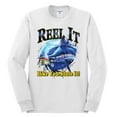 thumbnail image 2 of Reel It Like You Stole It Mens Long Sleeve Shirt, White, 3XL, 2 of 3