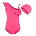 thumbnail image 2 of Hessimy Girl One Piece Swimsuit Kids Bathing Suit,Sun Protection,Breathable Quick-Dry,Adjustable Strap,Stretchy(Hot Pink,9-10 Years), 2 of 3
