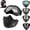 Grey, variant on Detachable Full Face Goggle Mask, Anti-Fog Grass Cutting Mask with Sponge Pad, for Welding, Riding and Mowing Protection