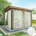thumbnail image 6 of Outdoor Curtains for Patio Waterproof, Easter Outdoor Privacy Panels Grommet, Spring Rabbit Botanical Flowers Eggs Plaid Blackout Outside Curtains for Porch/Cabana/Pergola/Gazebo 54"x95", 2 Panels, 6 of 8