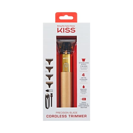 KISS Precision Blade Cordless Trimmer with Stainless Steel T-Blade & High-Speed Motor