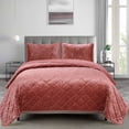 thumbnail image 1 of Swift Home Diamond Velvet Quilt Set, 1 of 3