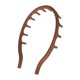 thumbnail image 1 of Diadema de silicona suave con forma de peine, ligera y flexible, ideal como regalo para fiestas. Marrón, 1 of 8