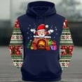 thumbnail image 4 of Cavosen Christmas Comfortable Hoodie for Man Big and Tall Long Sleeve Loose Hoodie Santa Graphic Stretch Drawstring Sweatshirt Outdoor Tops, 4 of 5