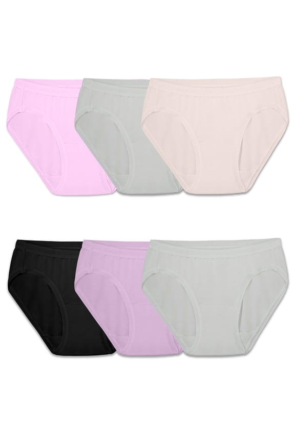 Girls Brief Underwear, 6 Pack