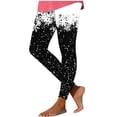 thumbnail image 2 of Somuwie Clearance Women's Christmas Printed Casual Stretch Pants Leggings Hip Lifting Yoga Pants, 2 of 4