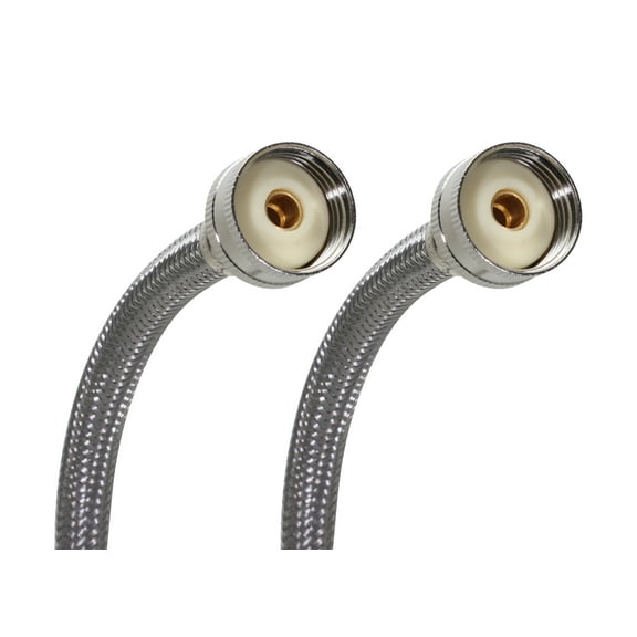 Fluidmaster B9WM72 Braided Stainless Steel Washing Machine Hose Connector