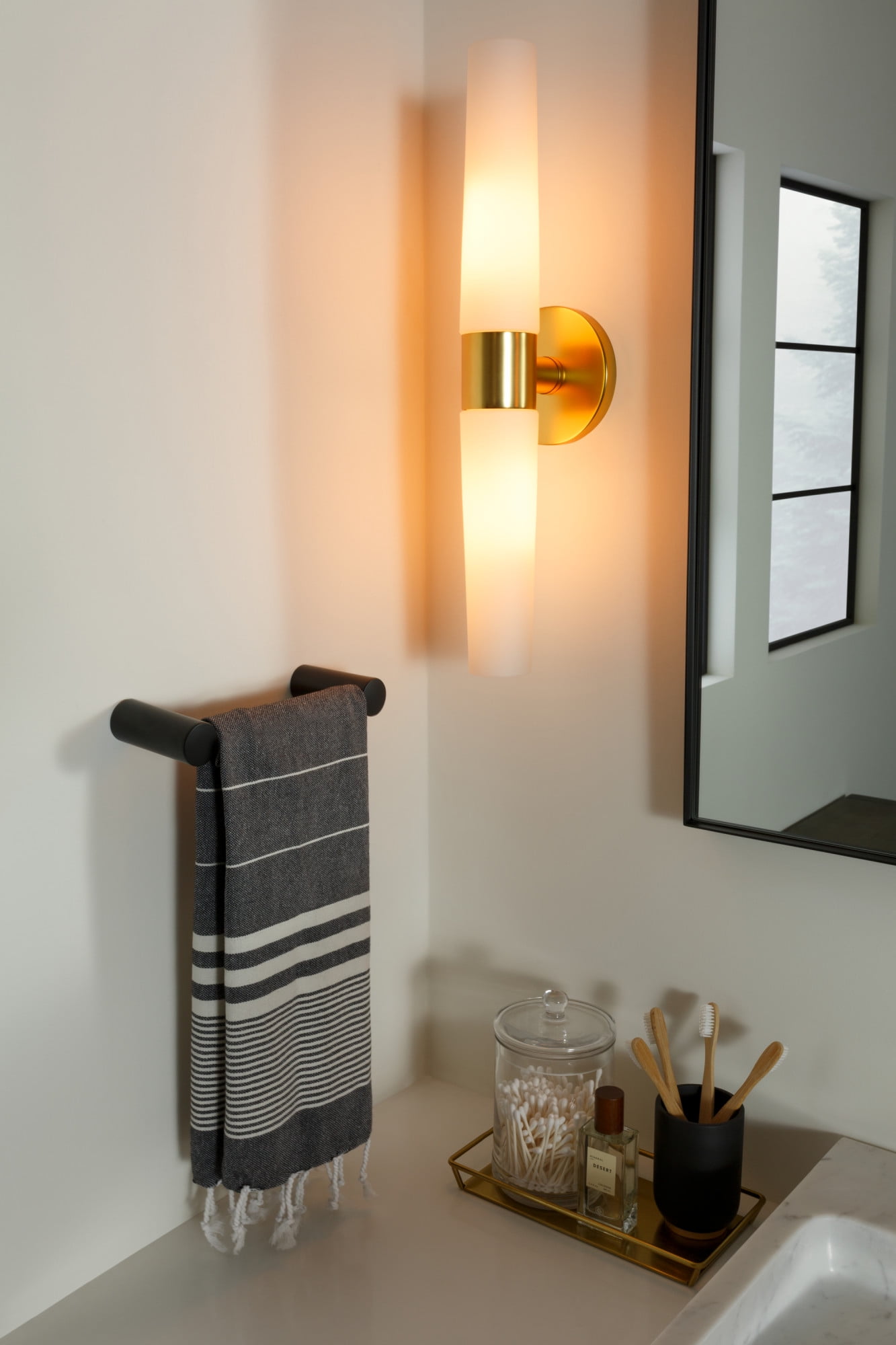 George Kovacs Saber Brushed Nickel 2-Light Wall Sconce