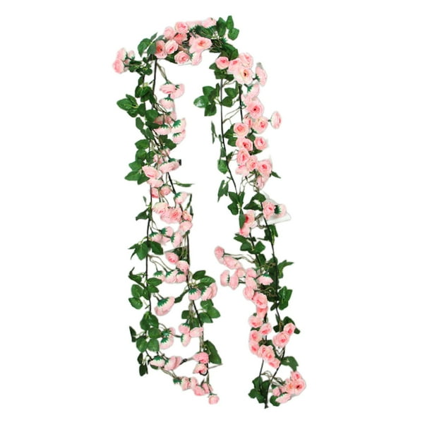 Enredadera de flores artificiales Enredaderas artificiales Enredadera de plantas falsas Guirnalda de rosas artificiales