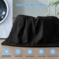 thumbnail image 7 of Black Waffle Queen(90"x90") Waffle Weave Comforter, 7 of 7