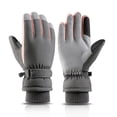 thumbnail image 1 of Wosthever Guantes de esquí de invierno para mujer, cubierta de mano, deportes a prueba de viento, senderismo, esquí, pantalla táctil gruesa, Ciclismo Gris, 1 of 6