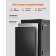 thumbnail image 6 of VEVOR Metal Wall Cabinet, 30W x 12.01D x 30H Inch, Steel Floating Hanging Storage Cabinet with Locking Doors and Adjustable Shelf for Garage, Basement, Kitchen, Warehouse Assembly Required, Black, 6 of 9
